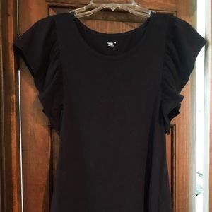 Gap Ruffle Crew Neck Top